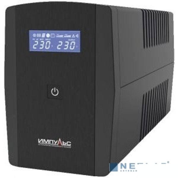Импульс ИБП Юниор Смарт 1200,черный {1200/720 ВА/Вт, LCD, USB, RJ11/RJ45, IEC-C13x6} {JS12211}