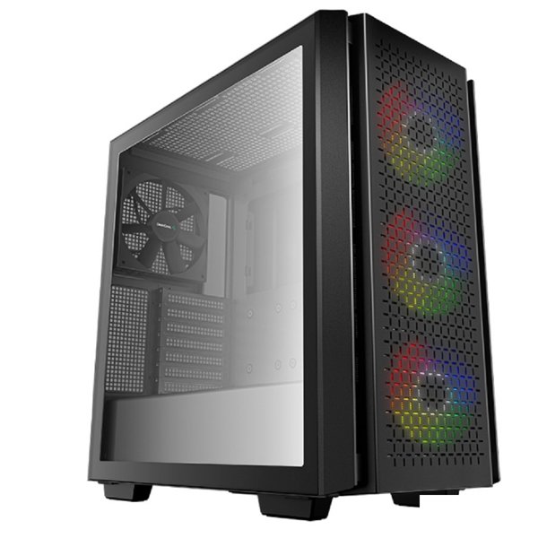 Deepcool CG560 черный без БП ATX 2x120mm 1x140mm 2xUSB3.0 audio bott PSU [R-CG560-BKAAE4-G-1]