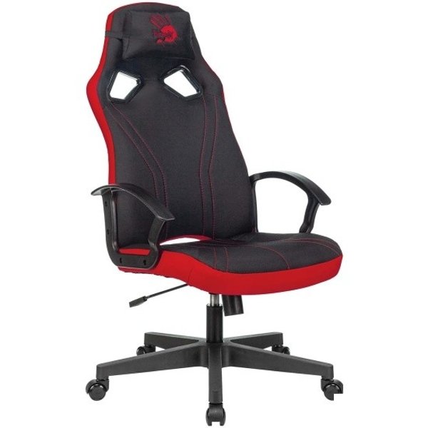 Кресло игровое A4TECH Bloody GC-150, на колесиках, ткань, черный/красный