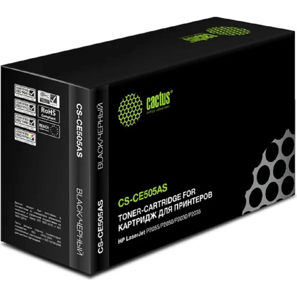 CACTUS CE505A Картридж (CS-CE505AS) для HP LJ P2055/P2035 (2300 стр.)