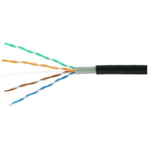 Cablexpert [UPC-5051E-4-CU-OUT] Кабель Cablexpert (RU) UTP outdoor 4x2x0.51, медный, кат.5e, однож., 305м, box, черный
