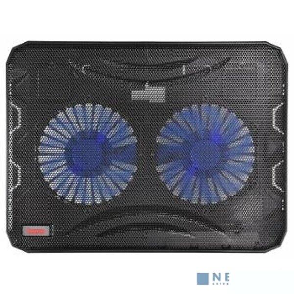 BURO Подставка для ноутбука 15.6"358x270x21mm 1xUSB 2x 140mmFAN 597г металлическая сетка/пластик черный (BU-LCP156-B214)