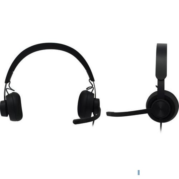 Наушники с микрофоном Logitech Zone Wired UC черный матовый 1.9м накладные USB оголовье (981-000875)