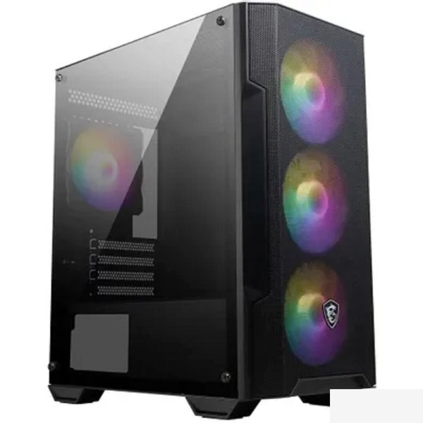 Корпус MSI MAG Forge M100A черный без БП mATX 2x120mm 2xUSB2.0 1xUSB3.0 audio bott PSU