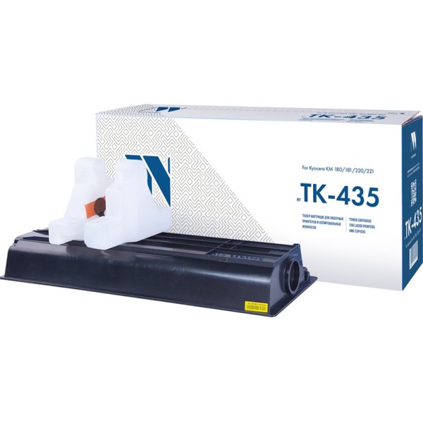 NVPrint TK-435 Тонер-картридж для МФУ Kyocera Mita TASKalfa 180/181/220/221, черный, 15000 стр. (туба, 870 г.)