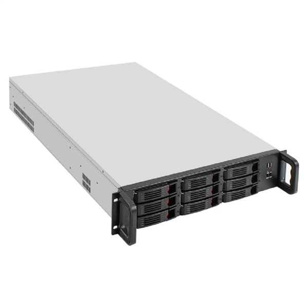 Exegate EX296235RUS Серверная платформа ExeGate Pro 2U650-HS09 <RM 19", высота 2U, глубина 650, Redundant БП Chicony 2x550W, 9xHotSwap, 2*USB>