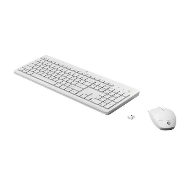 HP 230 WL Mouse+KB Combo WHT белый [3L1F0AA]
