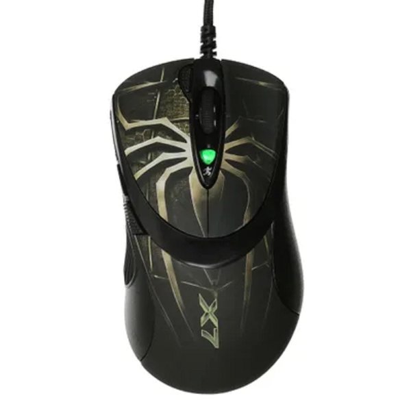 Мышь A4Tech Oscar Editor XL-747H коричневый/рисунок лазерная (3600dpi) USB2.0 (6but)