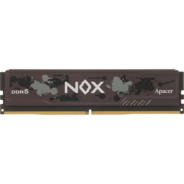 Apacer DDR5 DIMM 16GB 5200MHz NOX Black Gaming Memory (PC5-41600) CL40 1.25V (Retail) 2048*8  Heat Sink (Retail) 3 years (AH5U16G52C522MBAA-1)