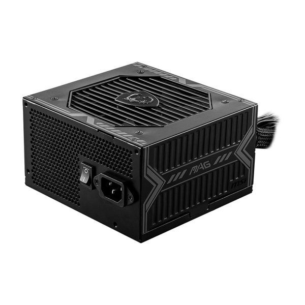 Блок питания ПК/ Power Supply MSI MAG A750BN PCIE5, 750W 80+ Bronze (ATX, 3.0, PCIe 5.0, Non modular, 1x24(20+4)pin, 2xCPU 8(4+4)pin, 2xPCIe*2 8(6+2)pin, 1x12VHPWR, 5xSATA3, 2xMOLEX4pin, Active, 120x1
