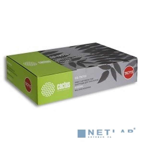 CACTUS TK-715 Тонер-картридж (CS-TK715) для МФУ Kyocera Mita KM 3050/4050/5050, 34 000 стр. (туба, 1750 г.)