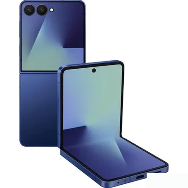 Смартфон Samsung SM-F766B Galaxy Z Flip7 256Gb 12Gb синий раскладной 3G 4G 1Sim 6.9" 1080x2520 Android 16 50Mpix 802.11 a/b/g/n/ac/ax/be NFC GPS GSM900/1800 GSM1900 Protect