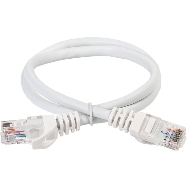 ITK RJ45(m) - RJ45(m) Cat. 6 U/UTP LSZH 1м чёрный