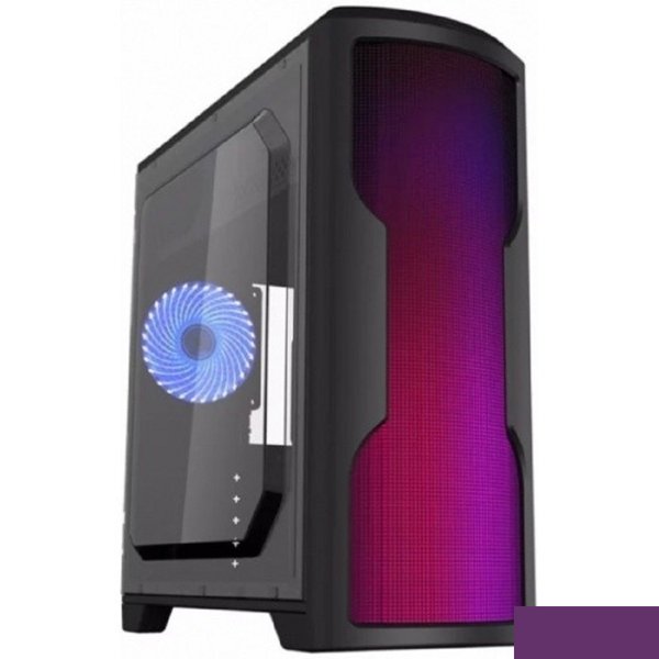 Gamemax G562 Matrix ATX case, black, w/o PSU, w/1xUSB3.0+2xUSB2.0, w/1x12cm 32xLeds Blue LED rear fan
