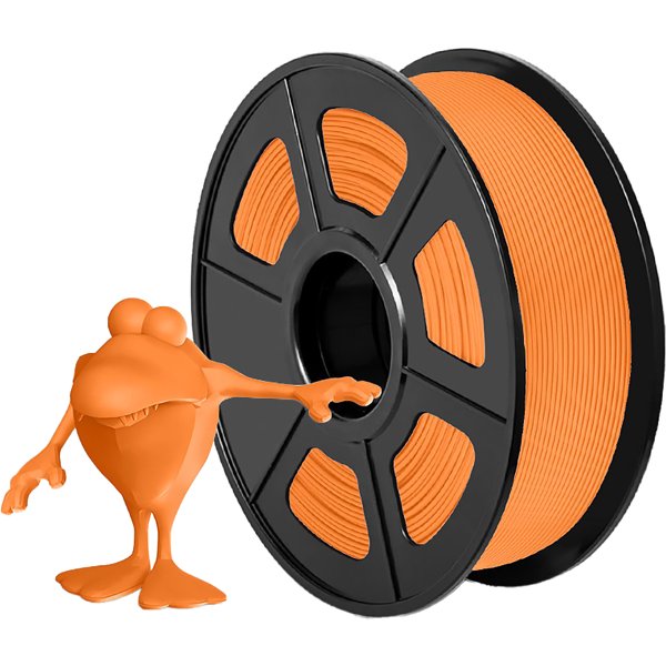 Филамент NVPRINT PLA Matte Orange для 3D печати диаметр 1.75мм длина 330 метров масса 1 кг