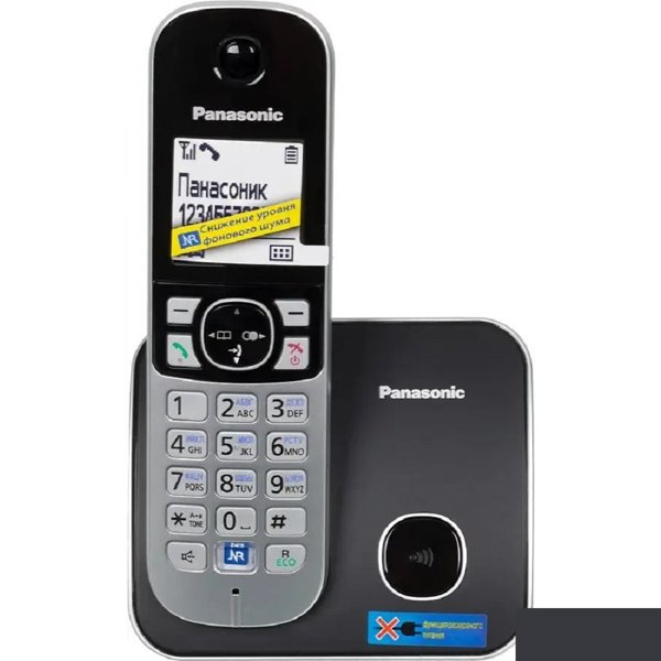 Panasonic KX-TG6811RUB (черный) {Беспроводной DECT,40 мелодий,телефонный справочник 120 зап.}