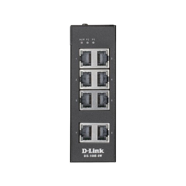 D-Link DIS-100E-8W/A1A Промышленный неуправляемый коммутатор с 8 портами 10/100Base-TX