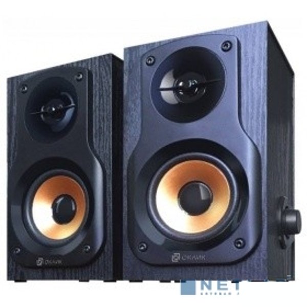Колонки Oklick OK-162 2.0 черный/темное дерево 8Вт