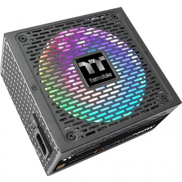 Блок питания Thermaltake ATX 750W Toughpower iRGB Plus 80+ gold (24+4+4pin) APFC 140mm fan color LED 9xSATA Cab Manag RTL [PS-TPI-0750F3FDGE-1]