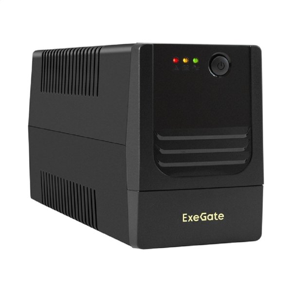 Exegate EX299758RUS ИБП ExeGate Power NB-800.LED.AVR.4C13.USB (800VA/480W, LED, AVR, 4*C13, USB, батарея 12V 9Ah, Black)