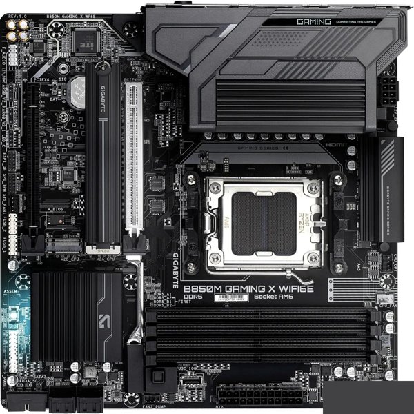 Gigabyte B850M GAMING X WF6E SocketAM5 AMD B850 4xDDR5 mATX AC`97 8ch(7.1) 2.5Gg RAID+HDMI+DP