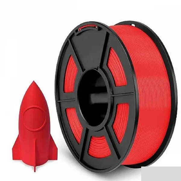 Филамент NVPRINT PLA+ Red для 3D печати диаметр 1.75мм длина 330 метров масса 1 кг