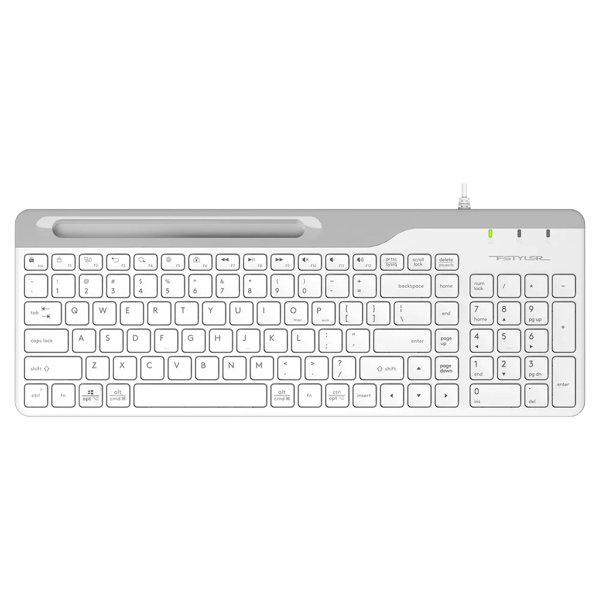 Клавиатура A4Tech Fstyler FK25 белый/серый USB slim [1530217]