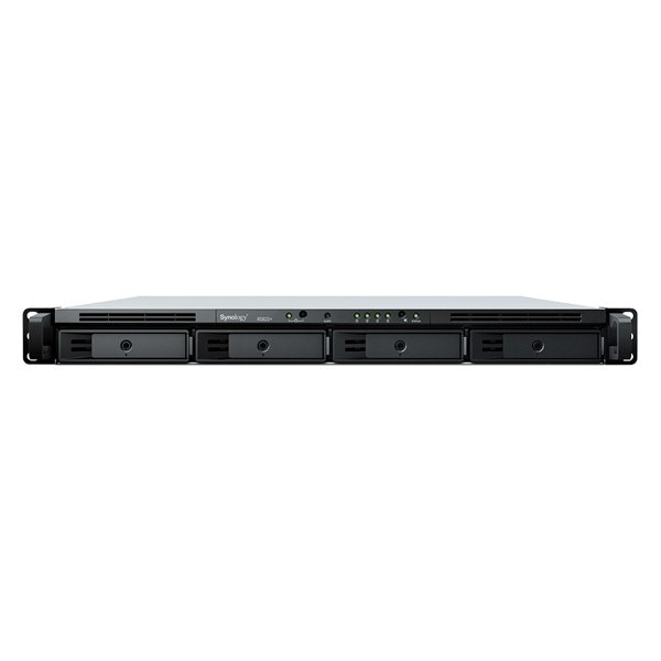 Synology RS822+ Сетевое хранилище (1U,4x3.5"/2.5" HDD, 4-core 2.2 GHz, 2 GB DDR4 ECC SODIMM, 4xGbE LAN)