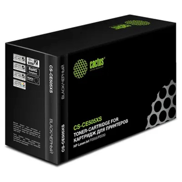 CACTUS CE505X Картридж (CS-CE505XS) для LaserJet P2055, черный, 6500 стр.