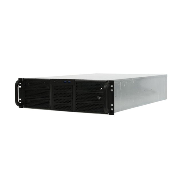 Procase RE306-D6H4-C-48 Корпус 3U server case,6x5.25+4HDD,черный,без блока питания,глубина 480мм,MB CEB 12"x10.5"