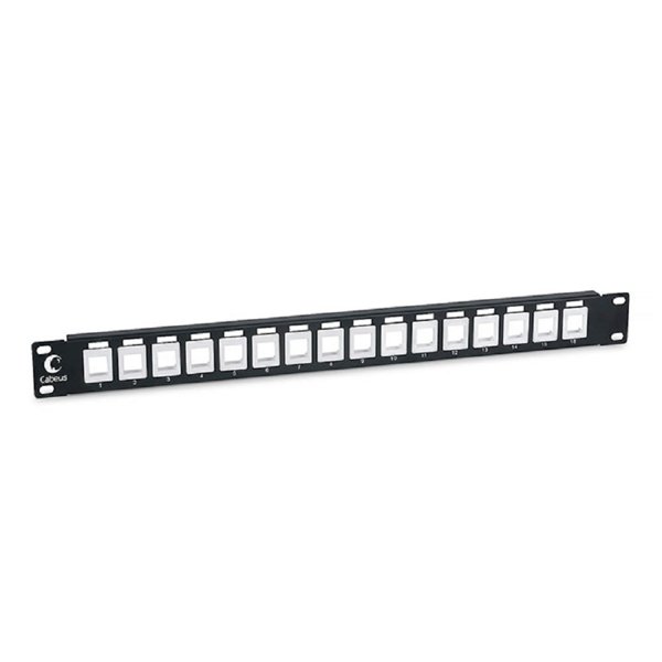 CABEUS PLB-16 МОДУЛЬНАЯ ПАТЧ-ПАНЕЛЬ 19", 16 ПОРТОВ, 1U, ДЛЯ НЕЭКРАНИРОВАННЫХ МОДУЛЕЙ