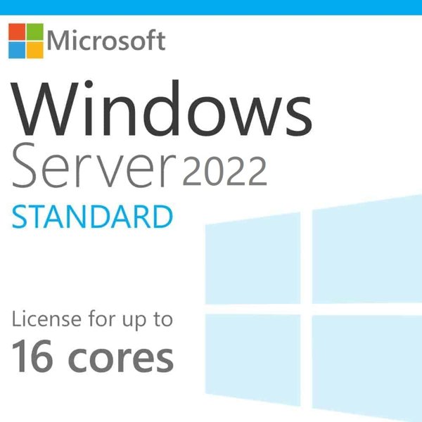 Microsoft Windows Server 2022 Standard 16 CoreLic x32 / x64 OnlyDwnLd C2R NR