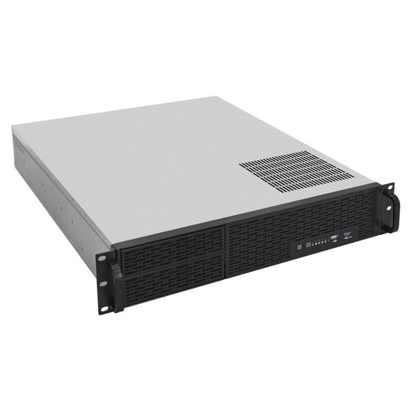 Exegate EX293340RUS Серверный корпус ExeGate Pro 2U550-06/2U2088 <RM 19", высота 2U, глубина 550, БП 1200ADS, USB>