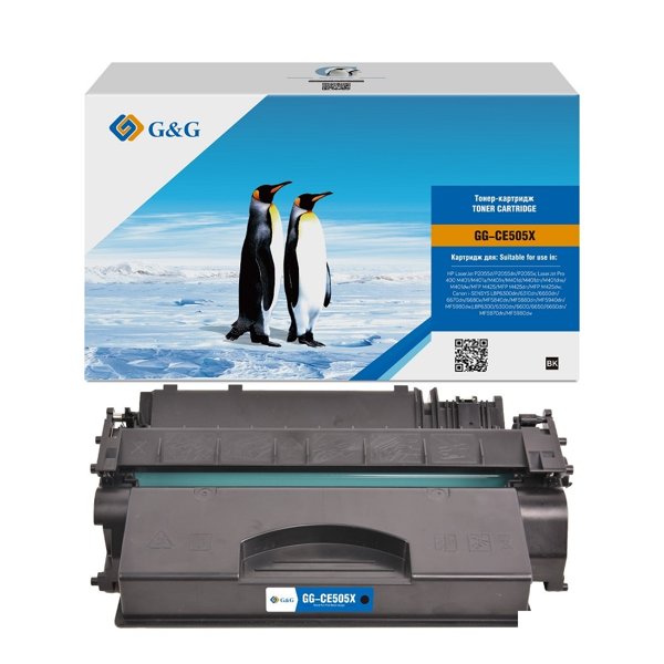 Картридж G&G,GG-CE505X  аналог HP CE505X/CF280X/ Canon 719H 6.5k с чипом