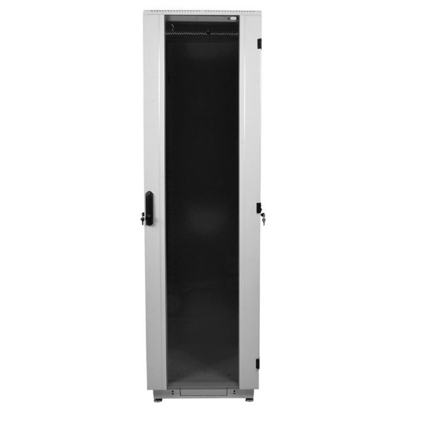 ЦМО Шкаф телекоммуникационный напольный 42U (600x800) дверь стекло  (ШТК-М-42.6.8-1ААА) (3 коробки)