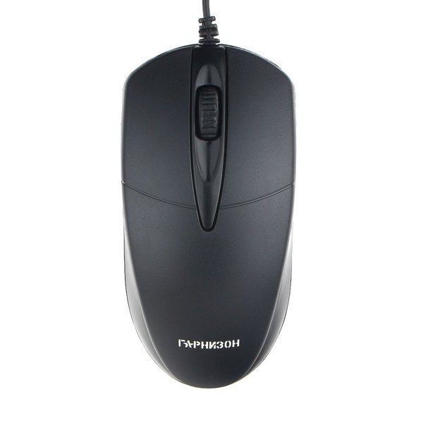 Гарнизон Мышь GM-220, USB, чип- Х, черный,1000 DPI, 2кн.+колесо-кнопка