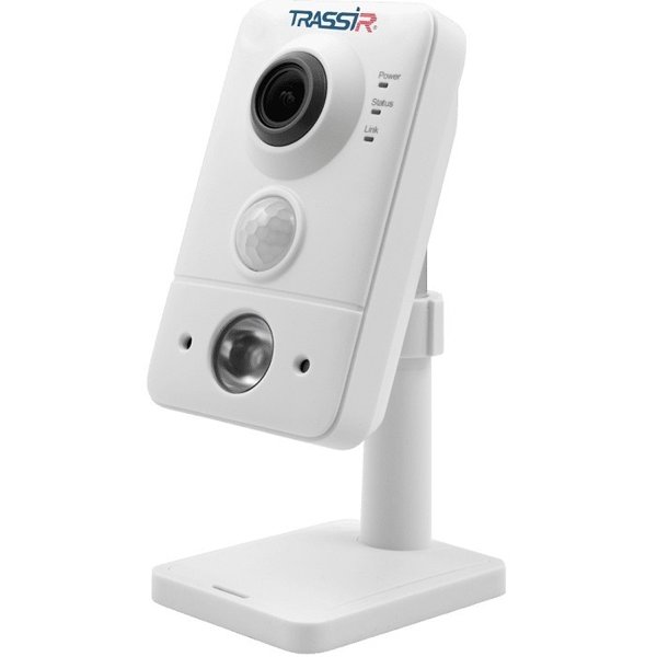 TRASSIR TR-D7121IR1W v2 2.8 Компактная Wi-Fi 2MP IP-камера с ИК-подсветкой. 1/2.9'' CMOS матрица, 0.005 Лк (F1.8) / 0 Лк (F1.8; ИК вкл.), объектив 2.8 мм