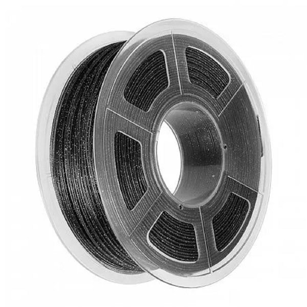 Филамент NVPRINT PLA Twinkling Black для 3D печати диаметр 1.75мм длина 330 метров масса 1 кг