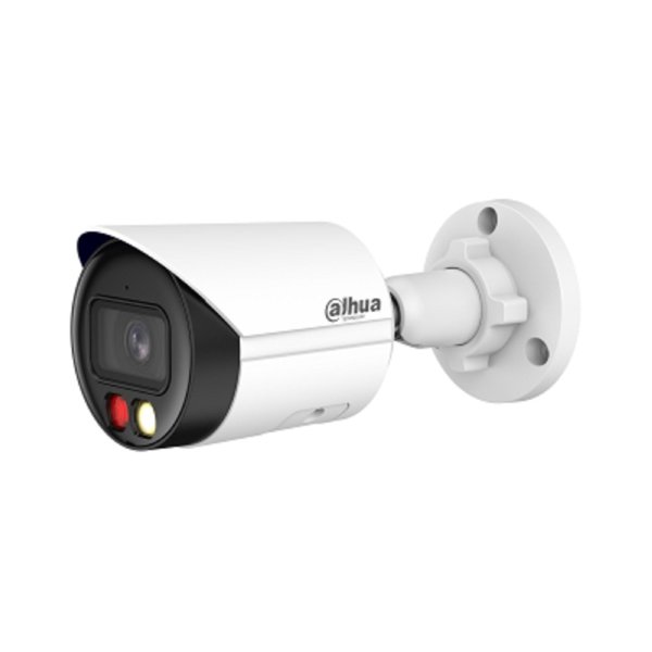 DAHUA DH-IPC-HFW2249SP-S-IL-0280B-S2 Уличная цилиндрическая IP-видеокамера SmartDualLight 2Мп, 1/2.8” CMOS, объектив 2.8мм, видеоаналитика, микрофон, ИК 30м, LED 30м, IP67, металл