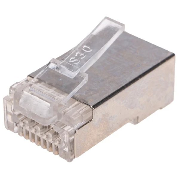 Rexant (05-1029) Разъем сквозной RJ-45(8P8C) под витую пару, FTP, CAT 6 ( Упаковка 100 шт )