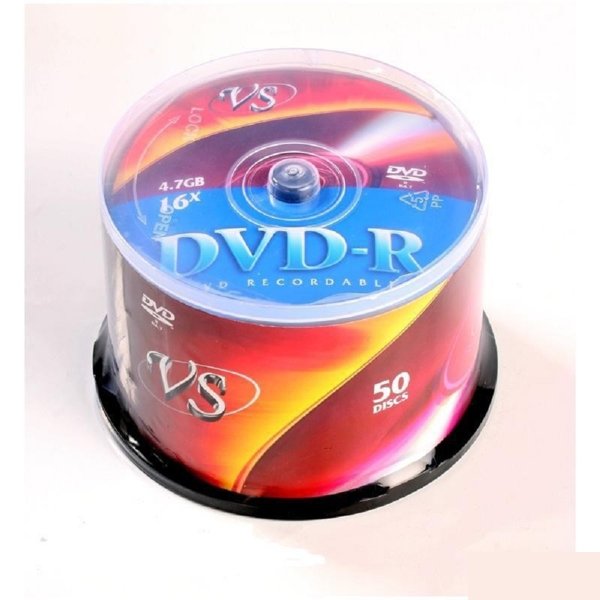 Диски VS DVD-R 4,7 GB 16x CB/50 (VSDVDRCB5001) (620366)