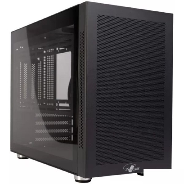 Eurocase 00-01064257 Корпус Midtower mATX MI05 черный без БП закаленное стекло USB 3.0