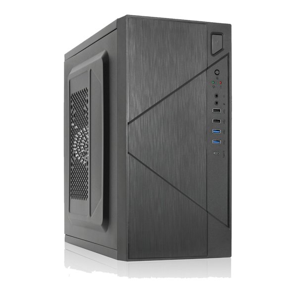 Foxline FZ-059-SX450R-U32C Case Forza mATX case, black, w/PSU 450W 12cm, w/2xUSB2.0, w/2xUSB3.0, w/1xType-C (USB2.0), w/pwr cord, w/o FAN