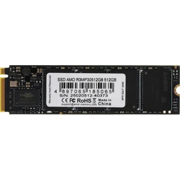 AMD SSD R3MP30512G8 Radeon Client SSD 512GB  PCIe Gen3x4 with NVMe