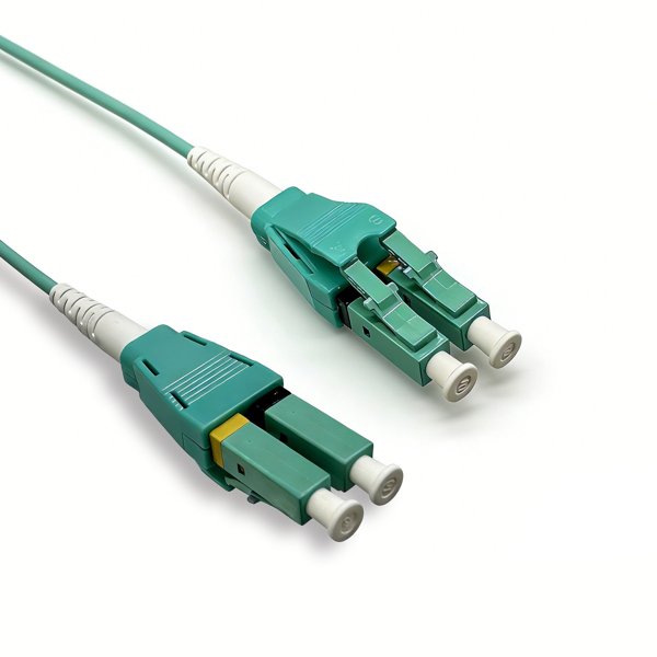 Оптический патчкорд NEOMAX (NMO-LC-LC-MM-7M) LC/UPC-LC/UPC, Uniboot OM4, Multimode, Duplex, 50/125, LSZH, Aqua, 7м