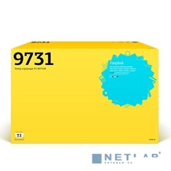 T2 C9731A/TC-H9731R Картридж для  Color LaserJet 5500/5500dtn (12000 стр.) Голубой, с чипом, ВОССТАН.