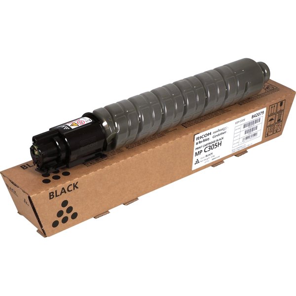 Ricoh 841618/842079 Картридж тип  MPC305E, Black Aficio MP C305SP/C305SPF, (12000стр.) (842079)