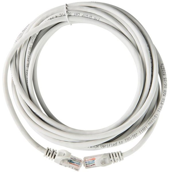 ITK RJ45(m) - RJ45(m) Cat. 5e U/UTP LSZH 10м серый
