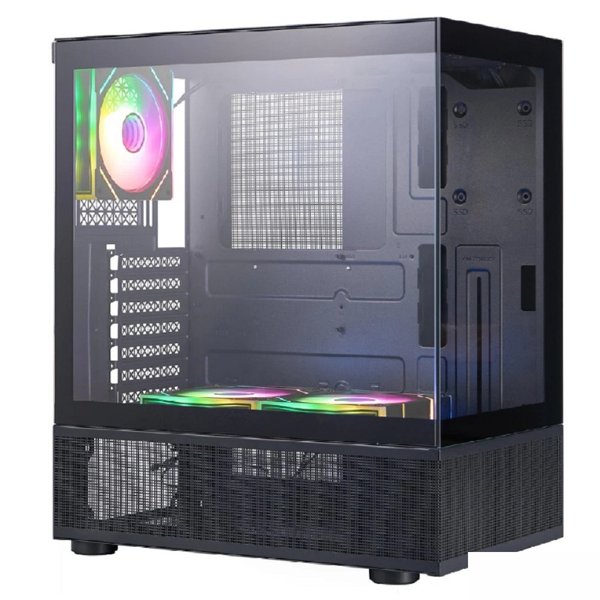 1STPLAYER MIKU Mi7-A ARGB Black / ATX / 3x120mm ARGB fans / Mi7-A-BK-2FC7R-1FC7