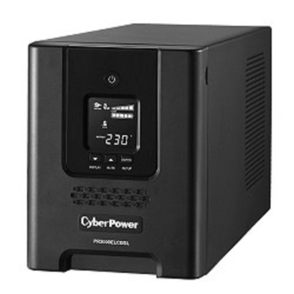ИБП CyberPower PR3000ELCDSL {Line-Interactive, Tower, 3000VA/2700W USB/RS-232/EPO/SNMPslot (8 С13, 1 C19) 12В/9 Ач х 4}